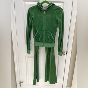Juicy Couture Green Velour Tracksuit